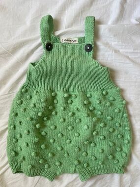 Misha & Puff Mint Popcorn Romper Unisex